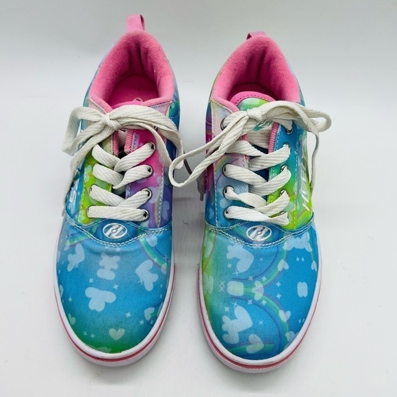 HEEELYS PRO 20 PINK & SKY BLUE ROLLER SNEAKERS YOUTH SZ 5 OR WOMENS SIZE 6 - Picture 3 of 15